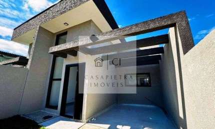 Casa Térrea 3 quartos Boneca do Iguaçu SJ dos Pinhais com edícula 113m2