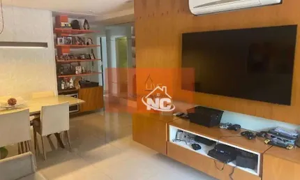 Novos começos vende - apartamento com 3 dormitórios à venda, 115 m² por r$ 998.000 - charitas - niterói/rj
