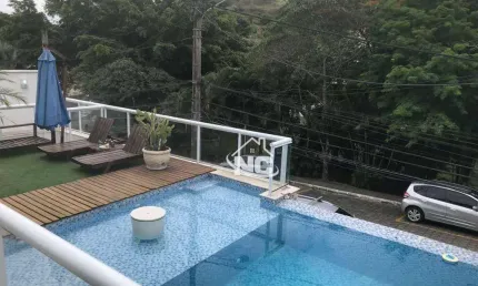 Casa condomínio santa monica com 3 quartos à venda, 189 m² por r$ 830.000 - várzea das moças - são gonçalo/rj