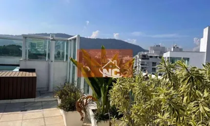Cobertura com 3 dormitórios à venda, 180 m² por r$ 1.800.000,00 - são francisco - niterói/rj