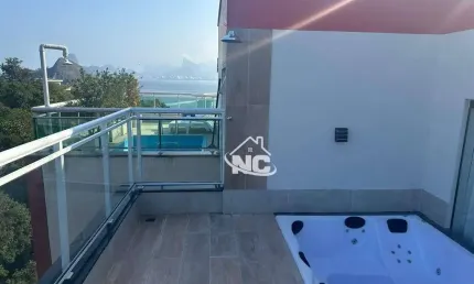 Cobertura com 3 quartos à venda, 180 m² por r$ 1.350.000 - icaraí - niterói/rj