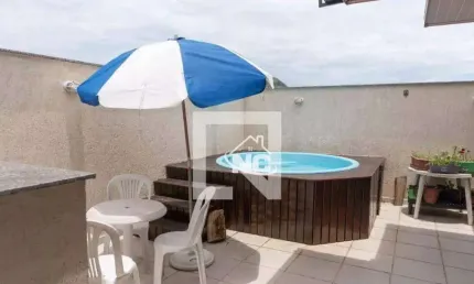 Cobertura com 2 quartos à venda, 115 m² por r$ 590.000 - badu - niterói/rj
