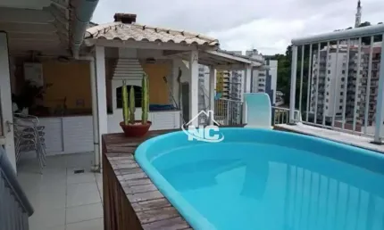 Cobertura com 3 quartos à venda, 197 m² por r$ 700.000 - santa rosa - niterói/rj