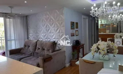 Apartamento com 3 quartos à venda, 72 m² por r$ 370.000 - maria paula - são gonçalo/rj