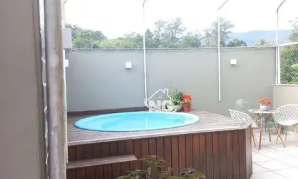 Cobertura com 2 quartos à venda, 154 m² por r$ 580.000 - maria paula - niterói/rj