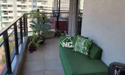 Apartamento 3 quartos a venda em santa rosa, 185 m2 todos suites por r$ 1.280.000 - santa rosa - niterói/rj