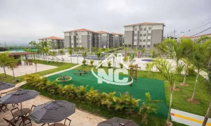 Apartamento no condomínio jardim das bromélias 2 quartos à venda, 49 m² por r$ 150.000 - novo horizonte (manilha) - itaboraí/rj