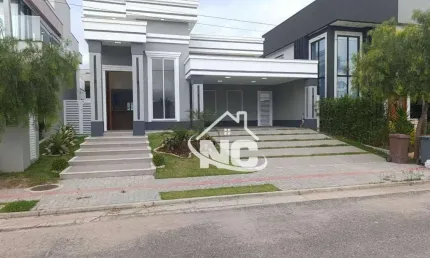 Alphaville maricá 1 - casa alto padrão com 3 quartos à venda, 200 m² por r$ 1.380.000 - inoã - maricá/rj