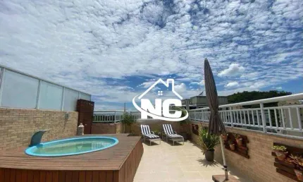 Cobertura com 3 quartos à venda, 140 m² por r$ 590.000 - maria paula - niterói/rj