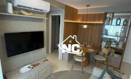 Apartamento com 1 dormitório à venda, 37 m² por r$ 234.000,00 - alcântara - são gonçalo/rj
