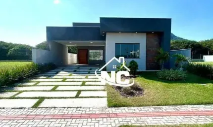 Alphaville maricá ii - casa alto padrão 3 quartos à venda, 155 m² por r$ 820.000 - inoã - maricá/rj