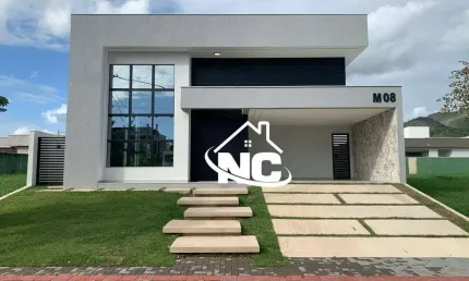 Alphaville maricá 1. casa alto padrão com 3 quartos, 1 suíte, piscina, 185 m² por r$ 1.099.000 - inoã - maricá/rj