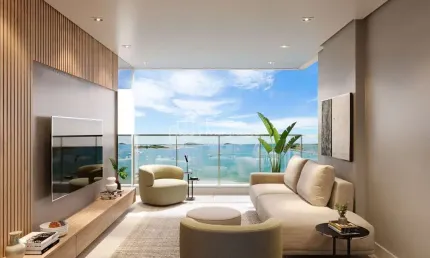 APARTAMENTO STUDIO, 2 E 3 QUARTOS FRENTE PARA O MAR NA PRAIA DO MORRO EM GUARAPARI