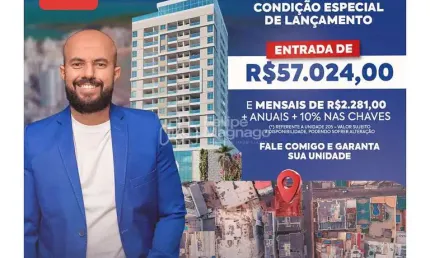 APARTAMENTO NA PLANTA DE 2 QUARTOS COM  SUÍTE NA QUADRA DO MAR NO FINAL DA PRAIA DO MORRO! LANÇAMENTO!