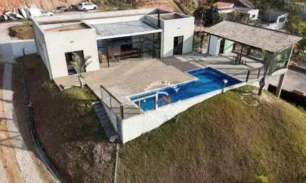 Chácara com 3 dormitórios à venda, 2000 m² por r$ 950.000,00 - jardim estância brasil - atibaia/sp