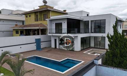 Casa com 4 dormitórios (4 Suítes) à venda, 450 m² por R$ 3.499.000 - Condomínio Terras da Fazenda Santana - Atibaia/SP