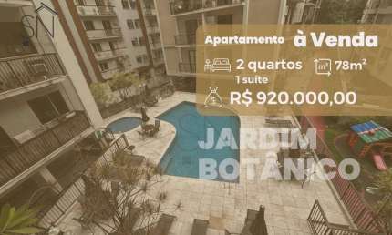 Apartamento com 2 dormitórios à venda, 78 m² por R$ 920.000,00 - Jardim Botânico - Rio de Janeiro/RJ