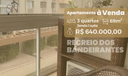 Apartamento com 3 dormitórios à venda, 69 m² por R$ 640.000,00 - Recreio dos Bandeirantes - Rio de Janeiro/RJ