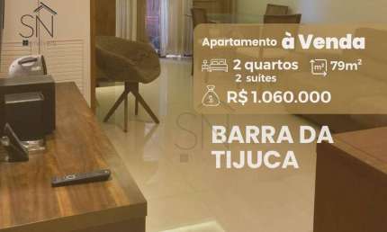 ABM: Apartamento duplex com 2 dormitórios à venda, 79 m² por R$ 970.000 - Barra da Tijuca - Rio de Janeiro/RJ