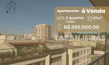 Apartamento com 2 dormitórios à venda, 87 m² por R$ 895.000,00 - Laranjeiras - Rio de Janeiro/RJ