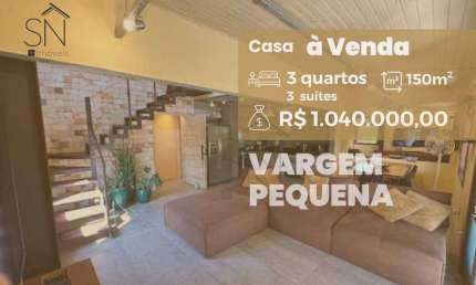 Casa com 3 suítes à venda, 150 m² por R$ 1.040.000 - Vargem Grande - Rio de Janeiro/RJ