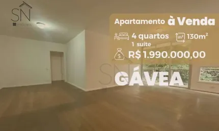 Gávea, apartamento com 4 dormitórios à venda, por R$ 1.990.000 - Gávea - Rio de Janeiro/RJ