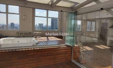 Cobertura Penthouse em Pinheiros com 120 metros  2 quartos 1 suíte 2 vagas São Paulo - SP