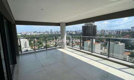 Apartamento Alto Padrão com  174 m²  andar alto com vista linda e livre em Pinheiros - SP