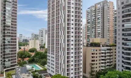 Stúdio alto padrão no brooklin com 26 m² e lazer completo