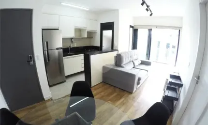 Apartamento na Vila Nova Conceição 1 dormitório 1 vaga mobiliado