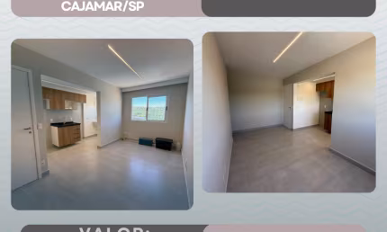 Apto para alugar em Portal II, Avenida das Palmeiras, Cajamar/SP, 2 quartos, 47m², 16° andar, todo reformado, 1 vaga e excelente localização.