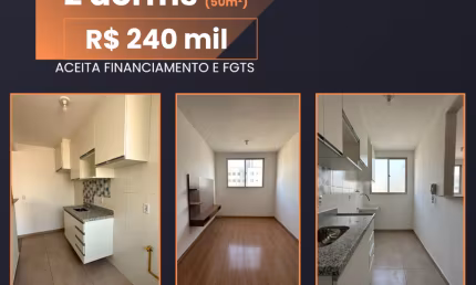 Apartamento para venda por 240 mil, Portal dos Ipês,  Cajamar, 2 dorms, andar alto, 50m², 1 vaga e muito mais.