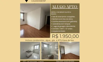 Apto para alugar em portais, 2 dorms, 10° andar, cajamar, res. spazio san denis