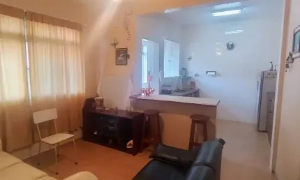 1 dormitório- 150m da praia - 1 vaga garantida - mobiliado - área nobre