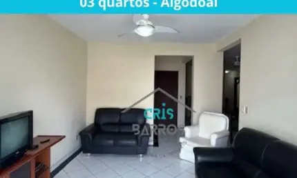 Apartamento para venda de frente com 3 quartos no Algodoal - Cabo Frio - RJ