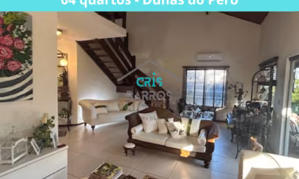 Casa  em condomínio à venda com 04 quartos nas Dunas do Peró em Cabo Frio - RJ