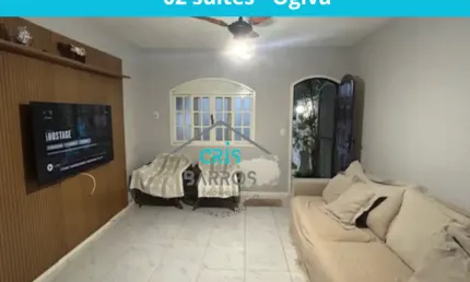 Casa em condomínio à venda em canal navegável na Ogiva em Cabo Frio - RJ