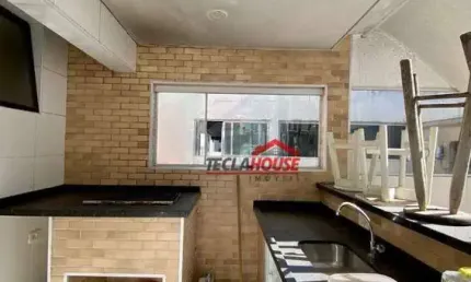 Apartamento Triplex com 3 dormitórios à venda, 360 m² por R$ 850.000,00 - Jardim Três Marias - Guarujá/SP