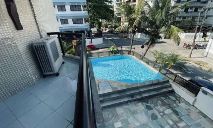 Apartamento de luxo a venda em enseada, guaruja | 3 suites, piscina e salao de festas
