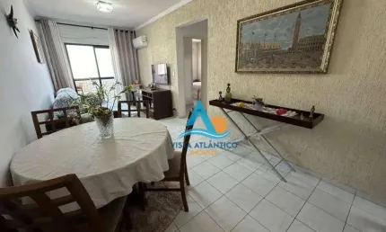 Apartamento  vista mar com 2 quartos  e sacada envidraçada à venda  em praia grande - ociam