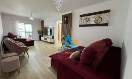 Apartamento mobiliado com 3 dormitórios à venda, 129 m² por r$ 910.000 - ocian - praia grande/sp