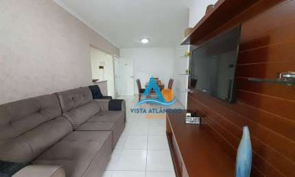 Apartamento mobiliado com 2 dormitórios à venda, 95 m² por R$ 595.000 - Vila Assunção - Praia Grande/SP