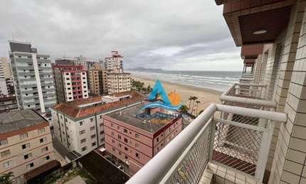 Apartamento com 2 dormitórios à venda, 66 m² por R$ 385.000,00 - Cidade Ocian - Praia Grande/SP