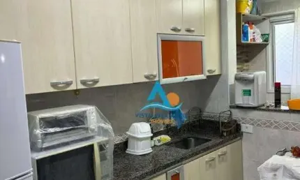 Apartamento com 1 dormitório à venda, 55 m² por r$ 310.000,00 - caiçara - praia grande/sp