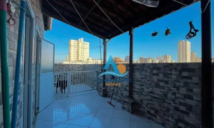 Casa com 2 dormitórios à venda, 55 m² por r$ 280.000,00 - tupi - praia grande/sp