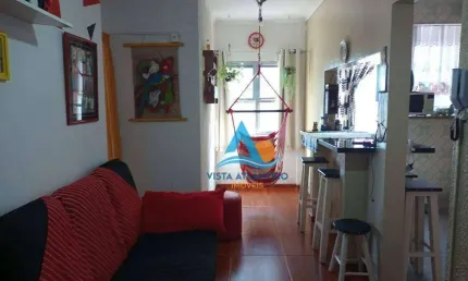 Apartamento com 2 quartos - frente mar - à venda, 62 m² por r$ 320.000 - tupi - praia grande/sp