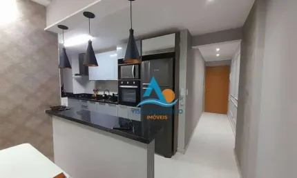 Apartamento Vista mar com 2 dormitórios à venda, 74 m² por R$ 725.000 - Canto do Forte - Praia Grande/SP