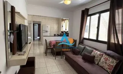 Apartamento com 1 dormitório à venda, 42 m² por r$ 265.000,00 - boqueirão - praia grande/sp