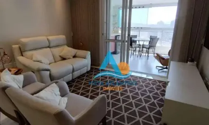 Apartamento com 3 dormitórios à venda, 134 m² por R$ 1.450.000 - Canto do Forte - Praia Grande/SP