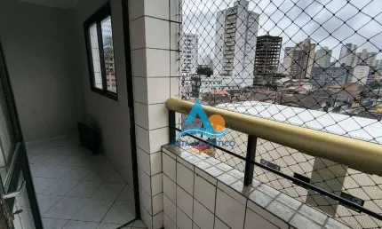 Apartamento com 2 dormitórios à venda, 77 m² por r$ 375.000 - aviação - praia grande/sp